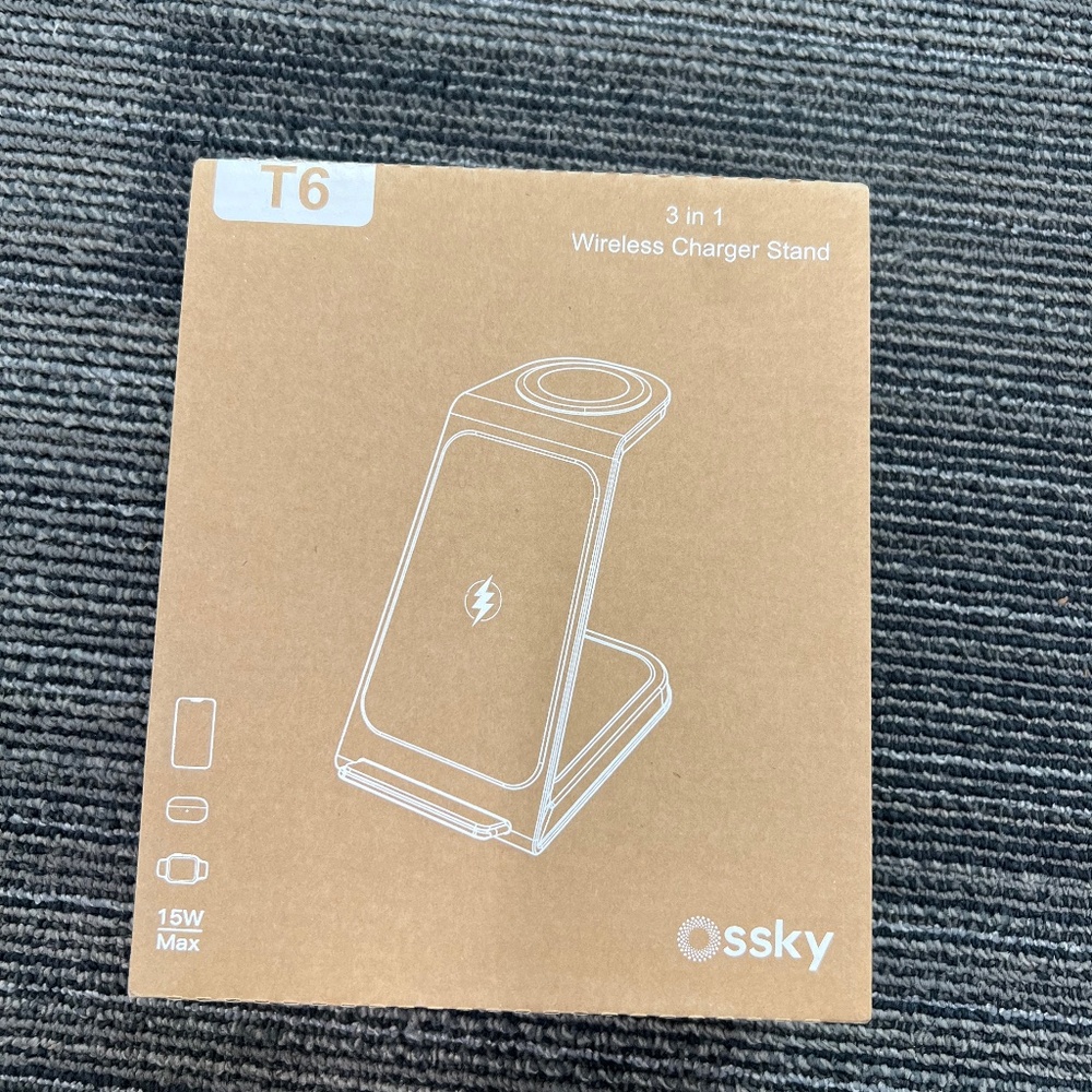 Wireless Charging Station for Apple - 3 in 1 Wireless Charger Stand Dock Watch